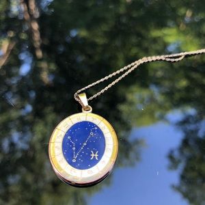 Alex and Ani pisces charm adjustable gold necklace